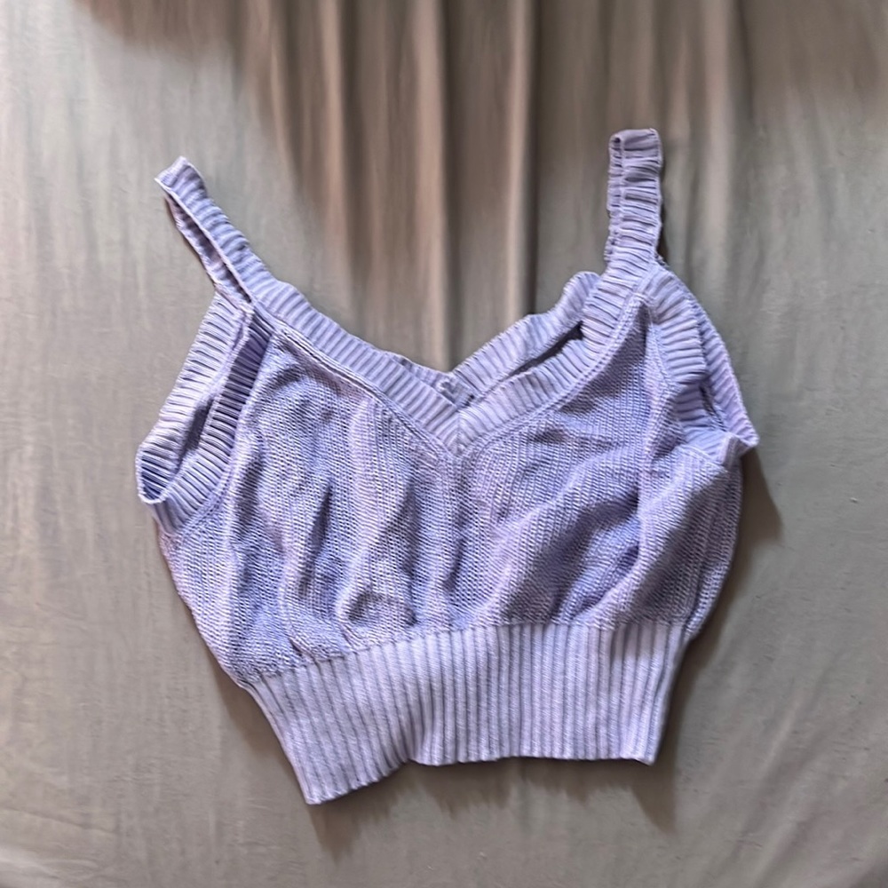 Purple Cropped tank